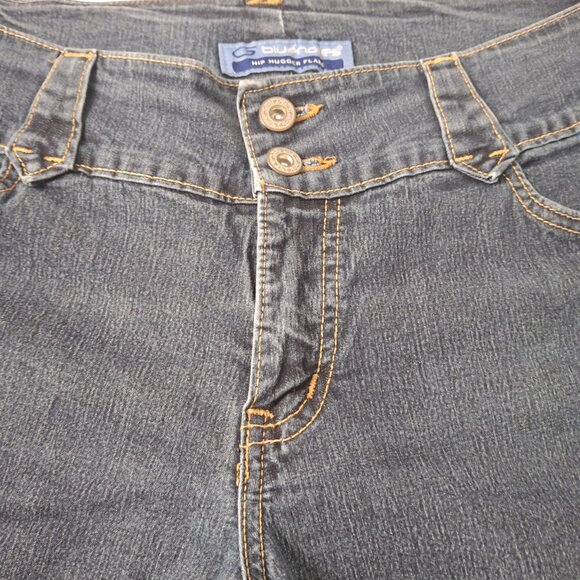 Bluenotes Hiphugger Flare Low Rise Womens Jeans Size 33x32 (Size 10) Vintage - Picture 11 of 16